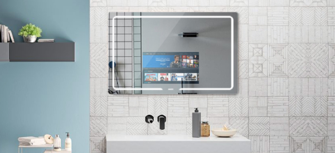 vanity with smart mirror