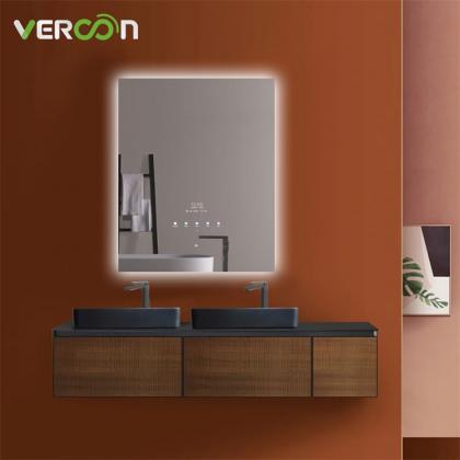led light mirror bathroom